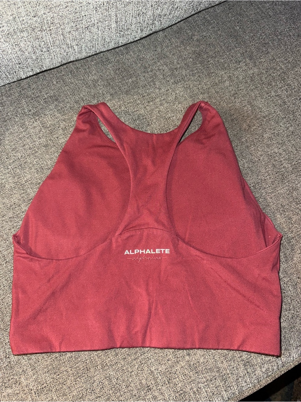 Alphalete alphalux sports bra burgundy - Picture 2 of 2